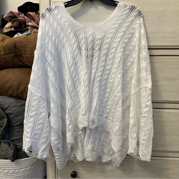 Apricot Lane Distressed Cardigan - Picture 7 of 7